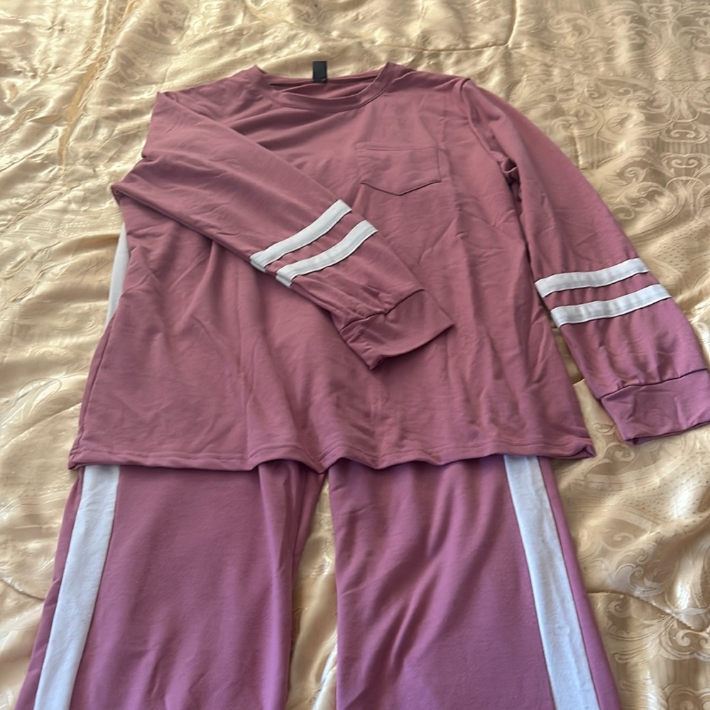 Women’s Pink Jogger Set. Super soft & comfy. Size L.